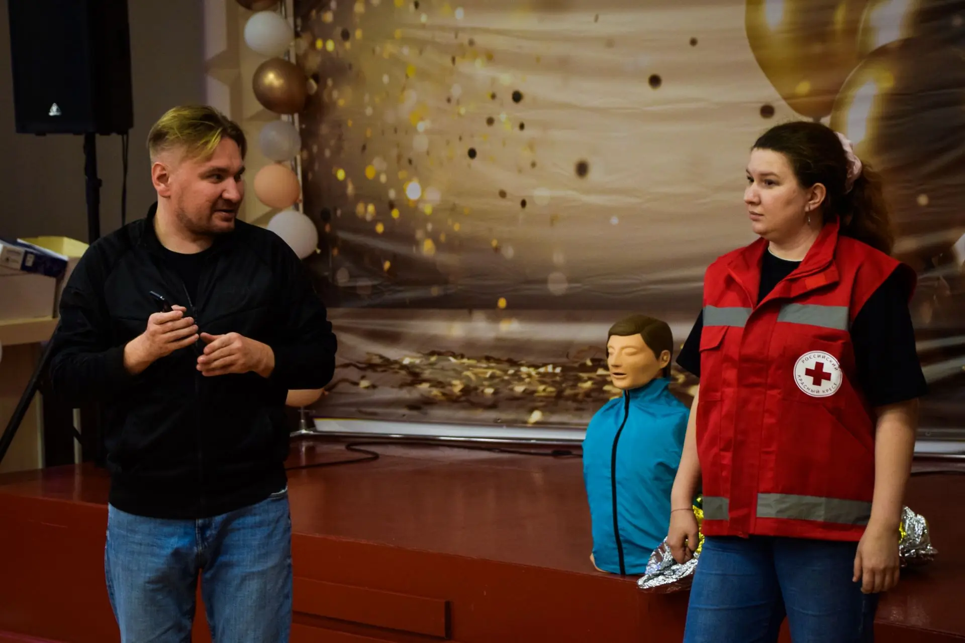 Сегодня в актовом зале Богдановичского политехникума прошел мастер-класс по оказанию пе...