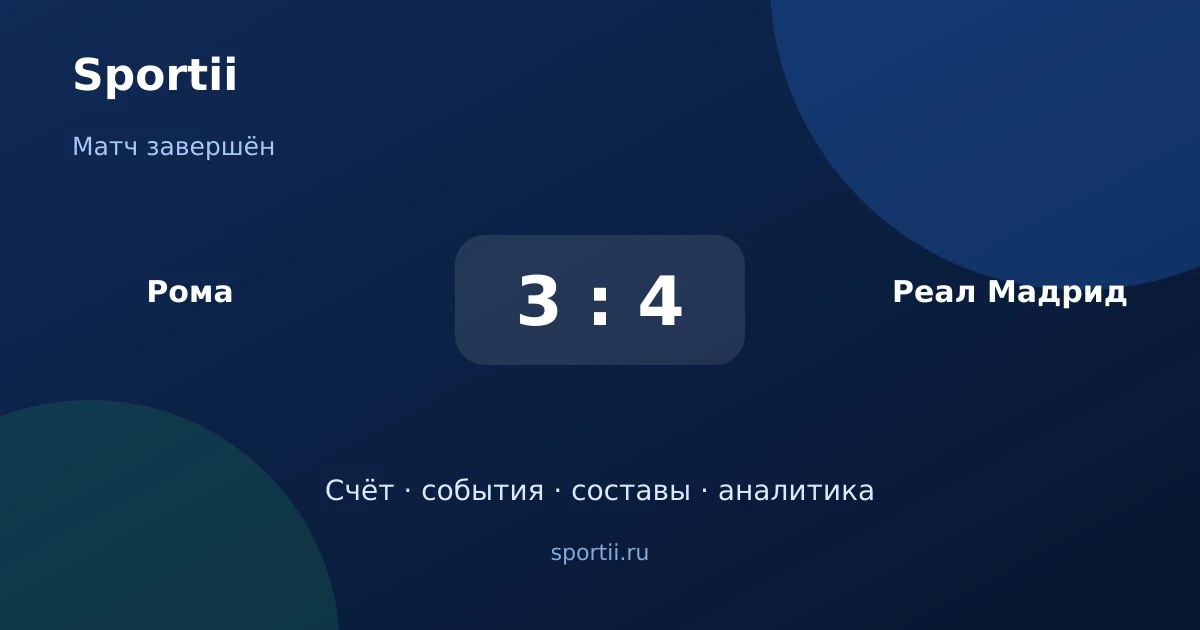 ⚽ Матч завершён