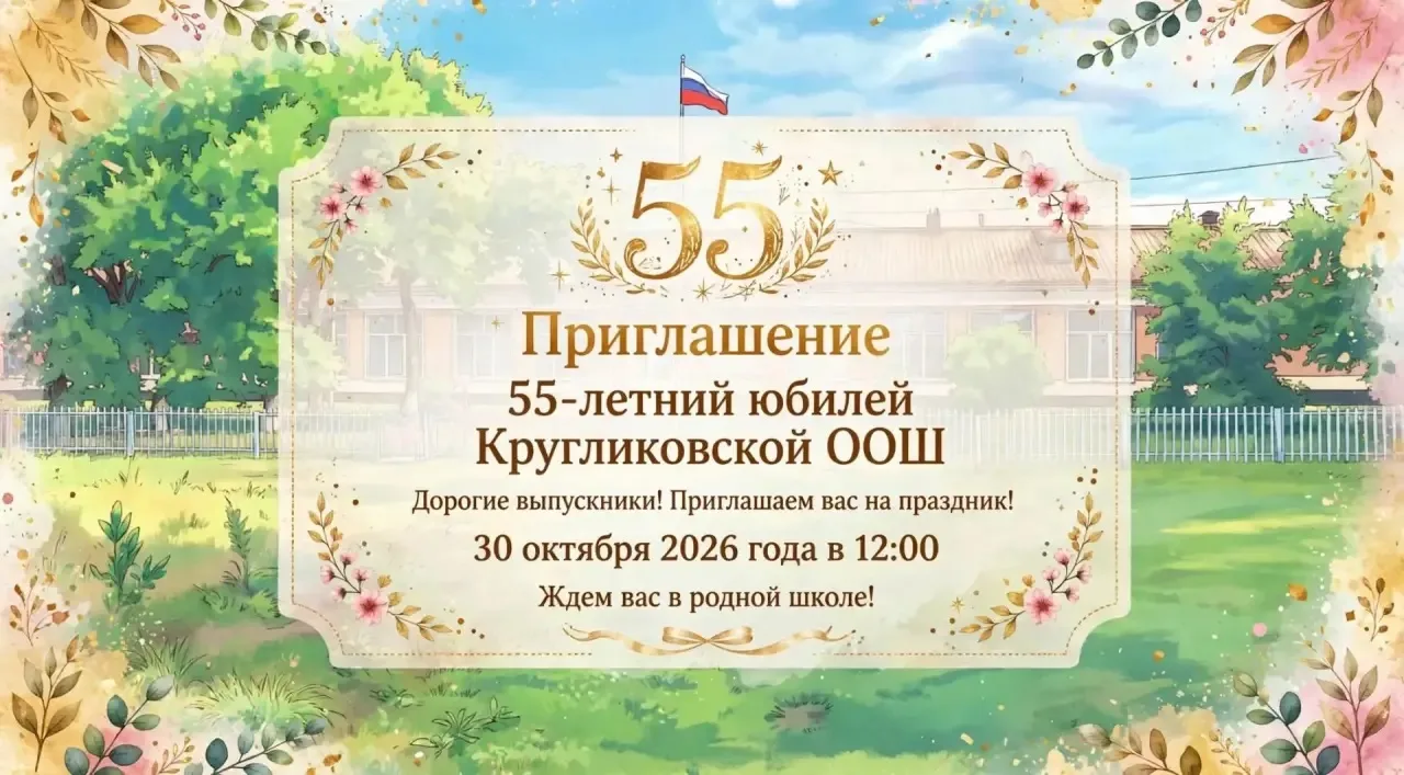 🎉 Кругликовской школе — 55 лет!