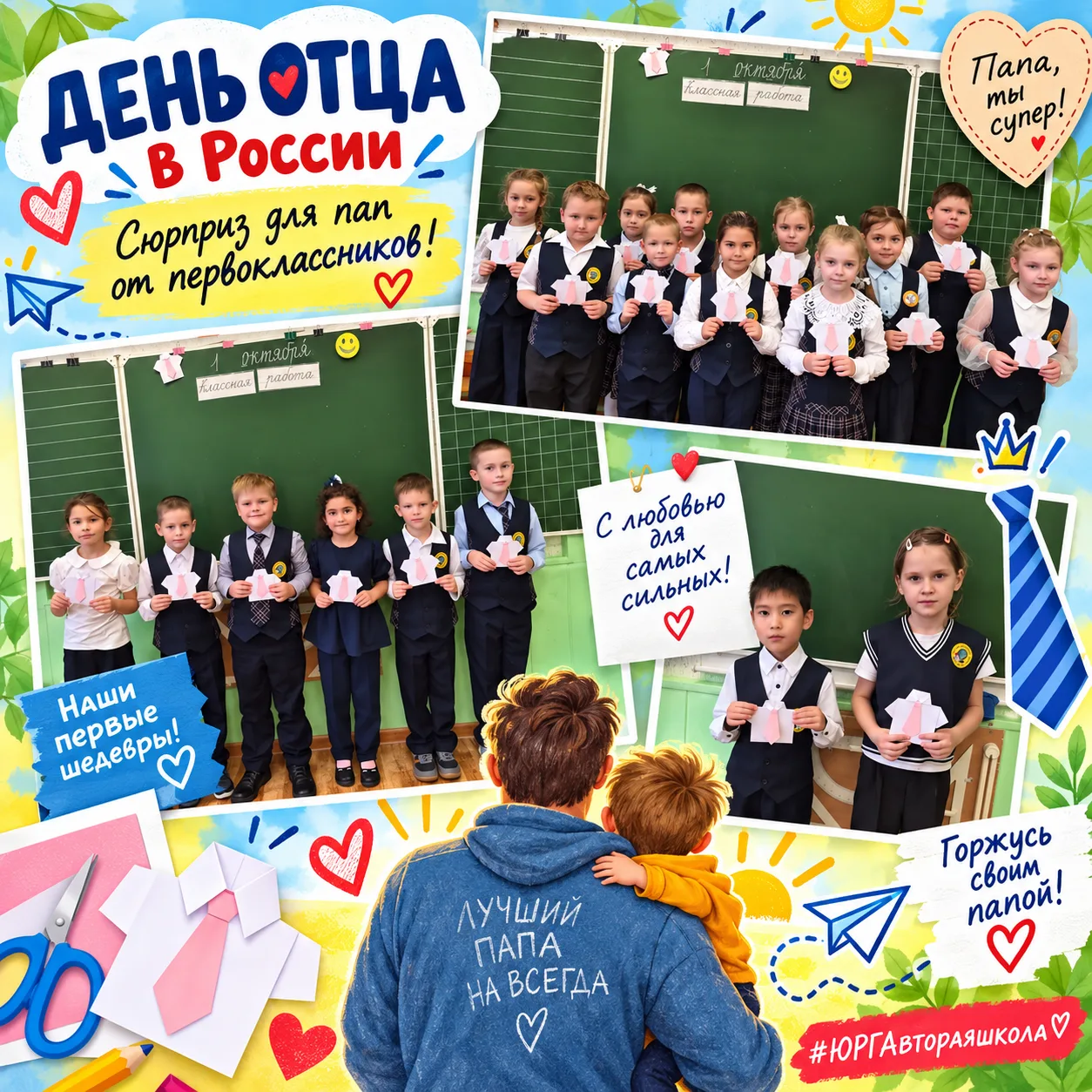 🎁 Сюрприз для пап от первоклассников!