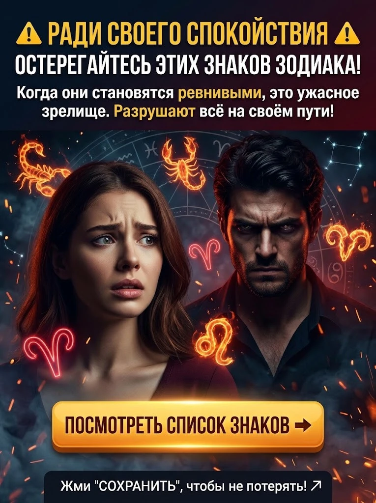 Ради своего спокойствия остерегайтесь этих знаков Зодиака! Когда они становятся ревнивы...