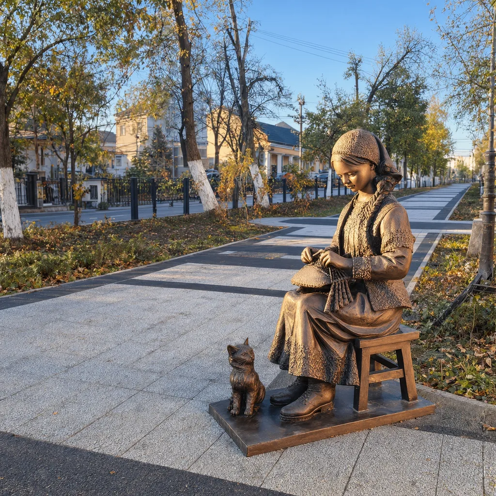 Бронзовая кружевница на улице Мира вызвала споры вологжан