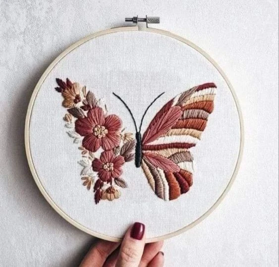🦋🌶 Вышивка гладью: бабочки, эскизы для вышивки