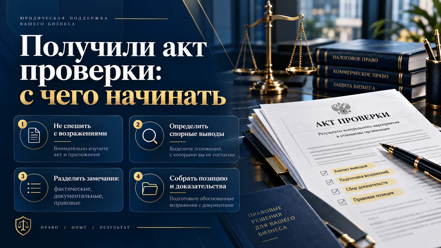 Получили акт проверки: с чего начинать