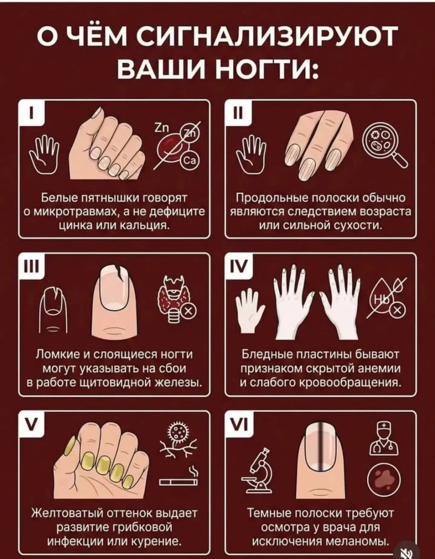 Ваши ногти подают сигналы👍