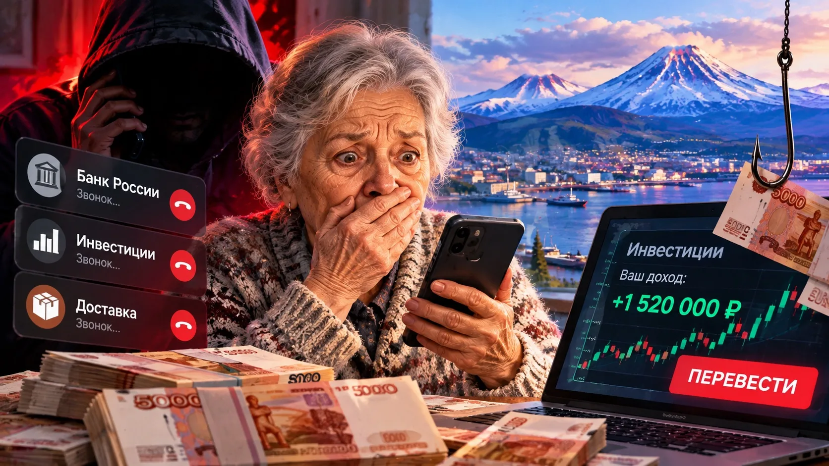 💸 КАМЧАТЦЫ ПОТЕРЯЛИ БОЛЬШЕ 326 МЛН РУБЛЕЙ ИЗ-ЗА МОШЕННИКОВ