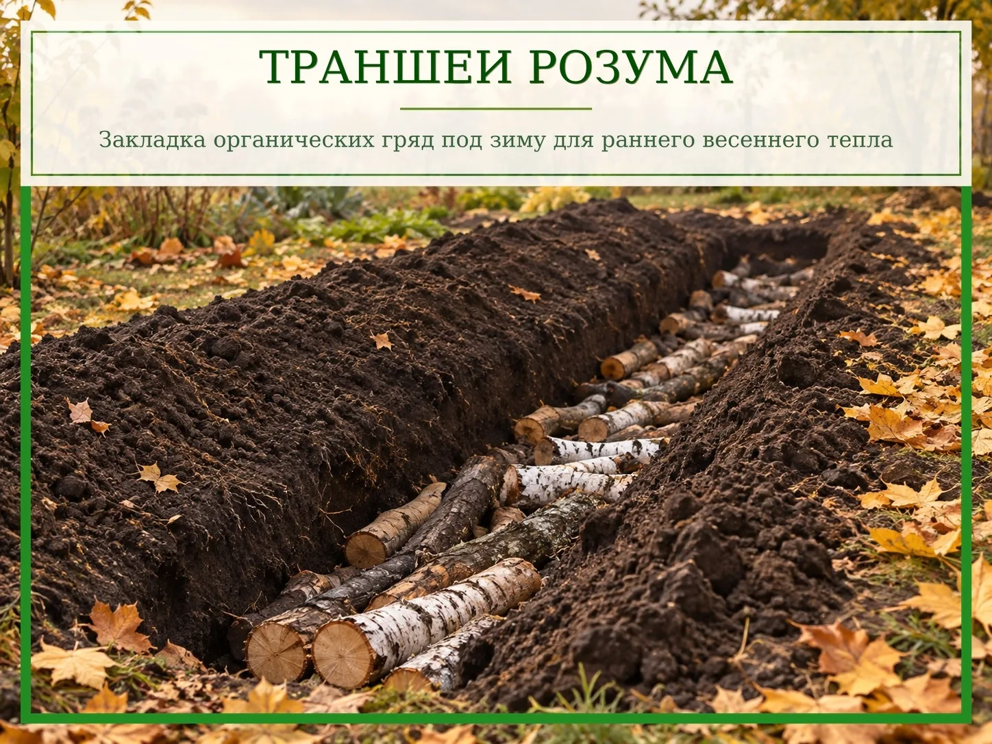 Складываю в охапку тяжёлые яблоневые спилы и несу их к торцу дальнего огородного клина....