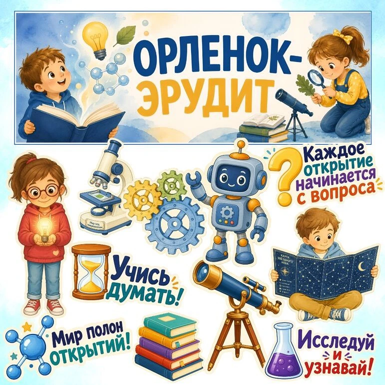 🎉 «Орлёнок‑Эрудит»: неделя интеллектуальных побед! 🎉
