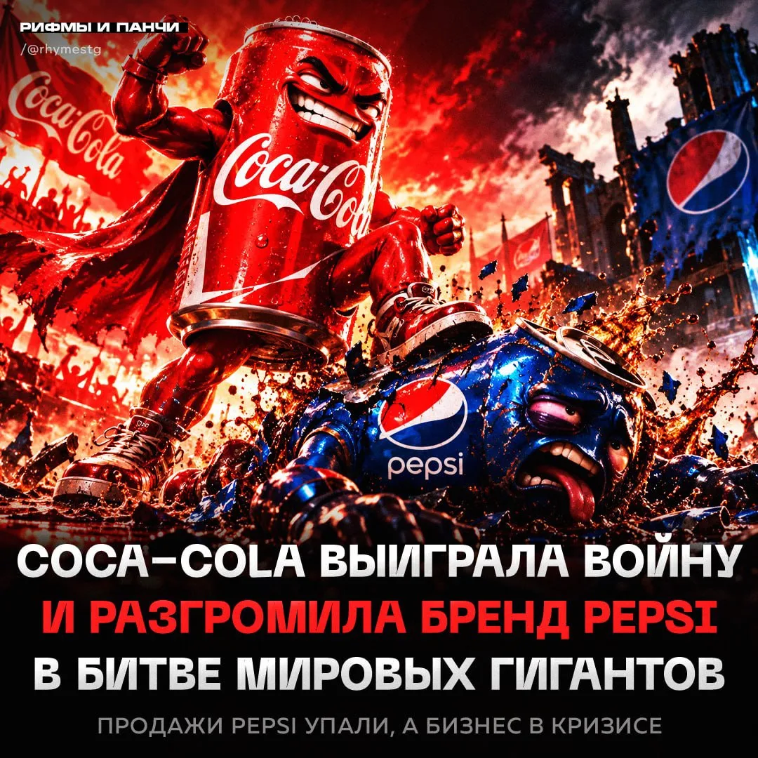 ⚡️⚡️COCA-COLA ОКОНЧАТЕЛЬНО ПОБЕДИЛА PEPSI в столетней войне брендов — империя конкурент...