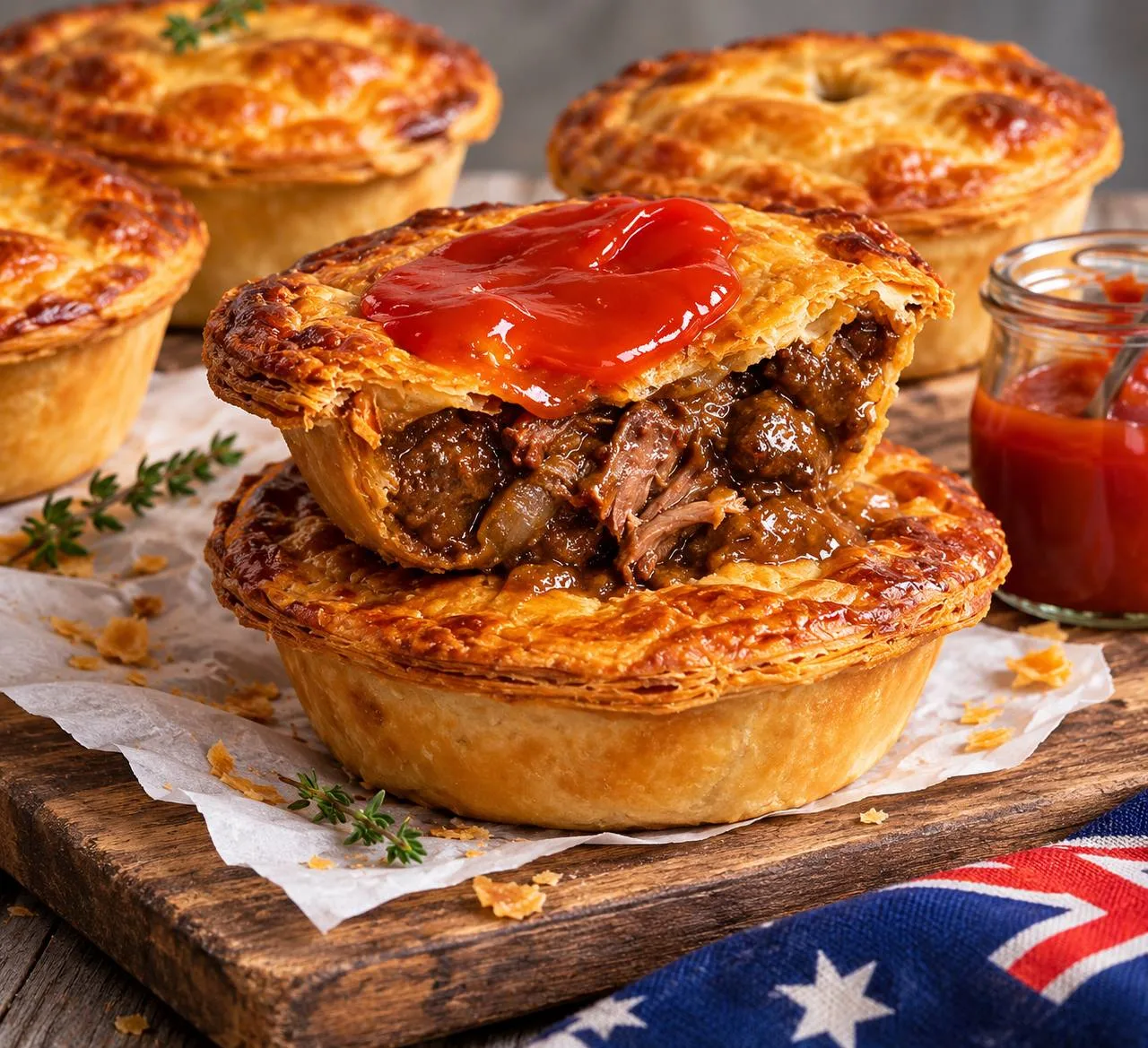Сегодня у нас рецепт Aussie meat pie.