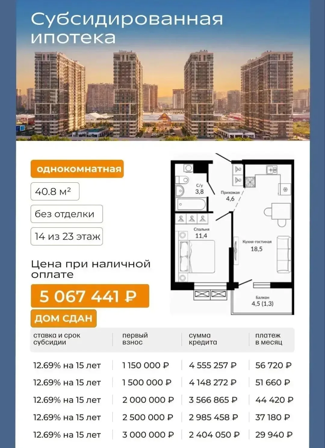 Дом сдан