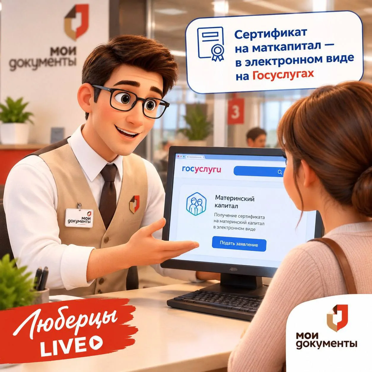 Сертификат на маткапитал — в электронном виде на Госуслугах