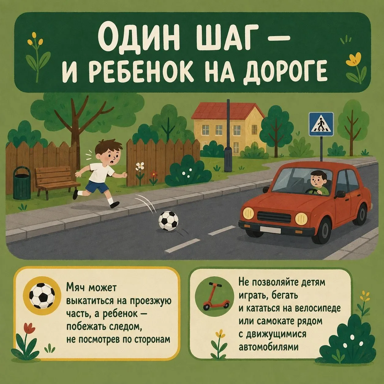 ⚠️Безопасность детской прогулки
