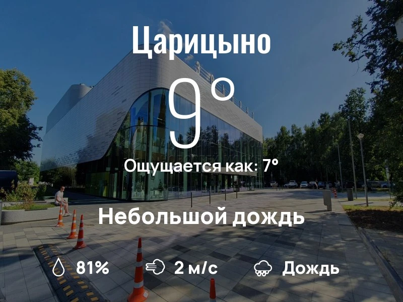 Что с погодой в Царицыно?