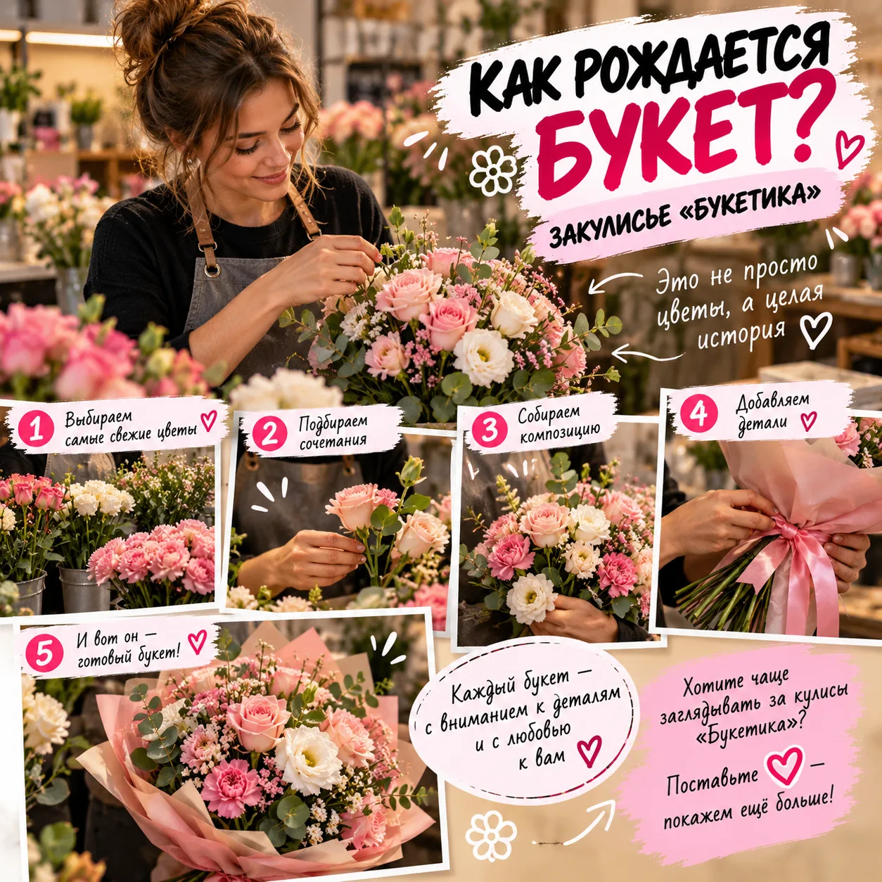 💐 ДУМАЕТЕ, БУКЕТ ПРОСТО СОБИРАЮТ И ЗАВЯЗЫВАЮТ ЛЕНТОЧКОЙ?