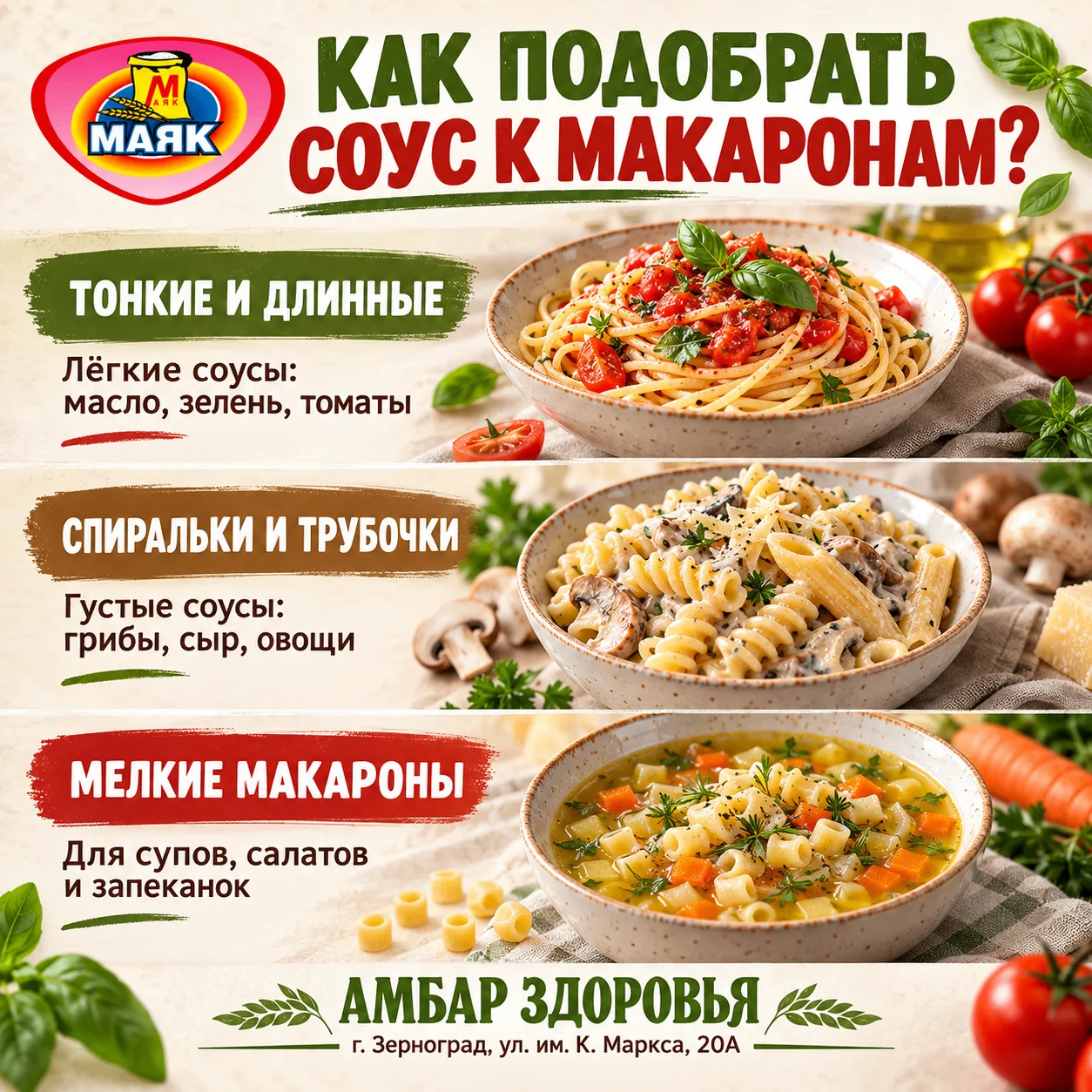 🍝 КАК ПОДОБРАТЬ СОУС К МАКАРОНАМ?