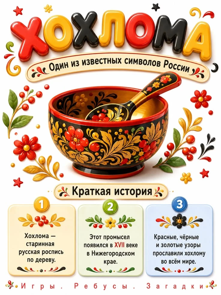 Сегодня прошло тематическое событие "День хохломы", который празднуется 13 октября. Хох...