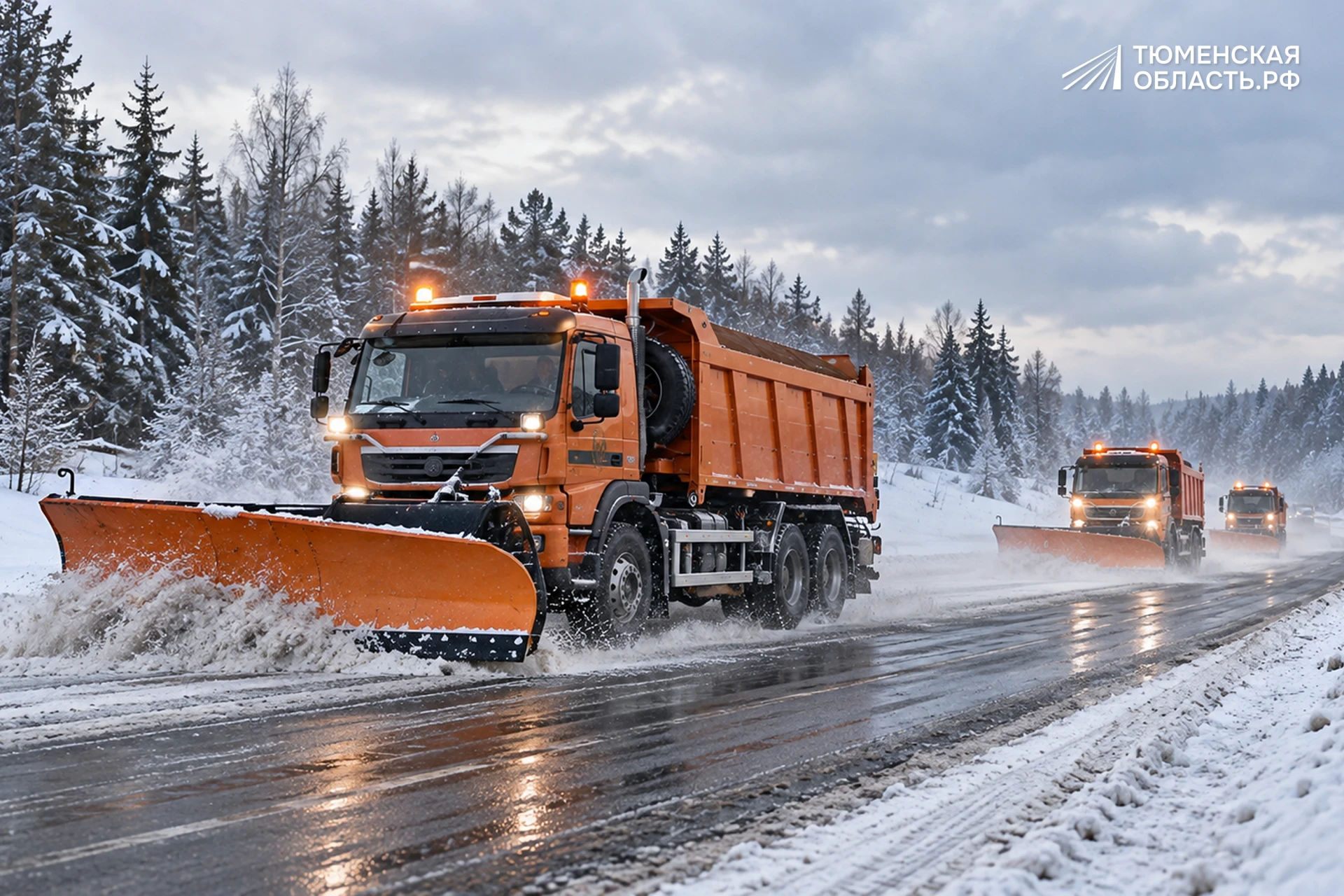 🌨 В Тюменской области готовят более 8 600 км дорог к зиме