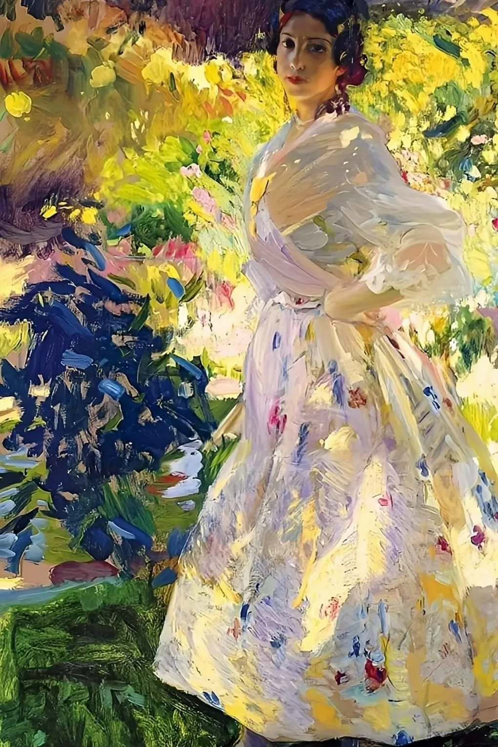 🎨 Мария, одетая как валенсийская крестьянка, 1906: портрет дочери и гимн свету Хоакина...