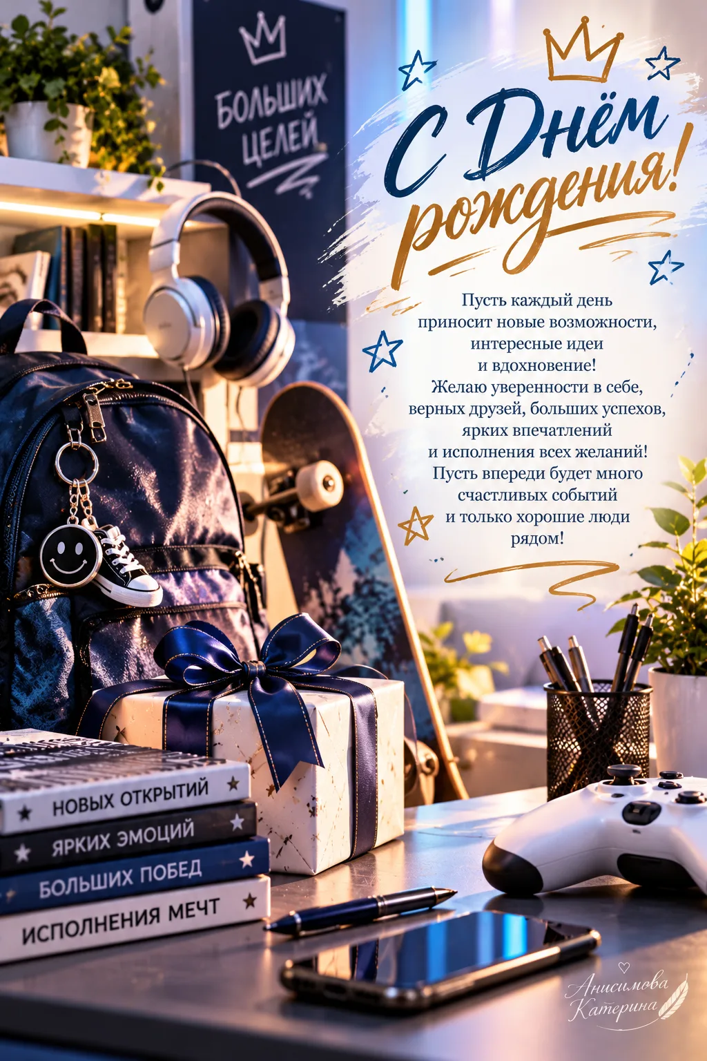 🥰 Оставляйте реакции, если понравилась открытка и делитесь с близкими ❤️