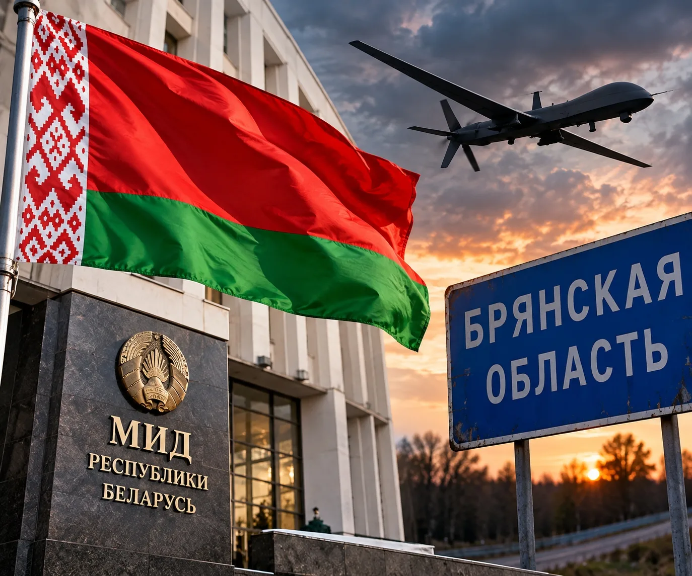 ⚡ Белоруссия заявила о праве на ответные меры после атаки БПЛА в Брянской области