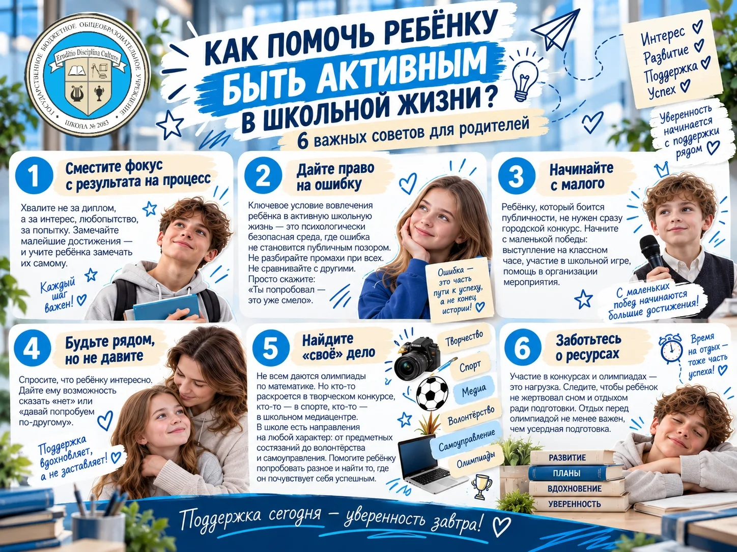 🎓 Управляющий совет Школы № 2083: как помочь ребёнку найти свой путь в олимпиадах и шк...