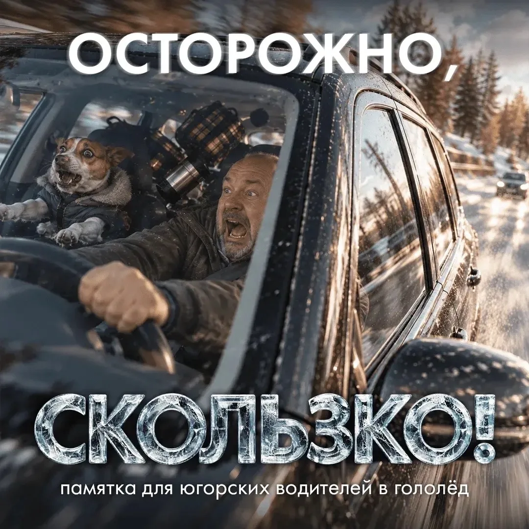 Гололед – повышенная опасность на дороге ❄
