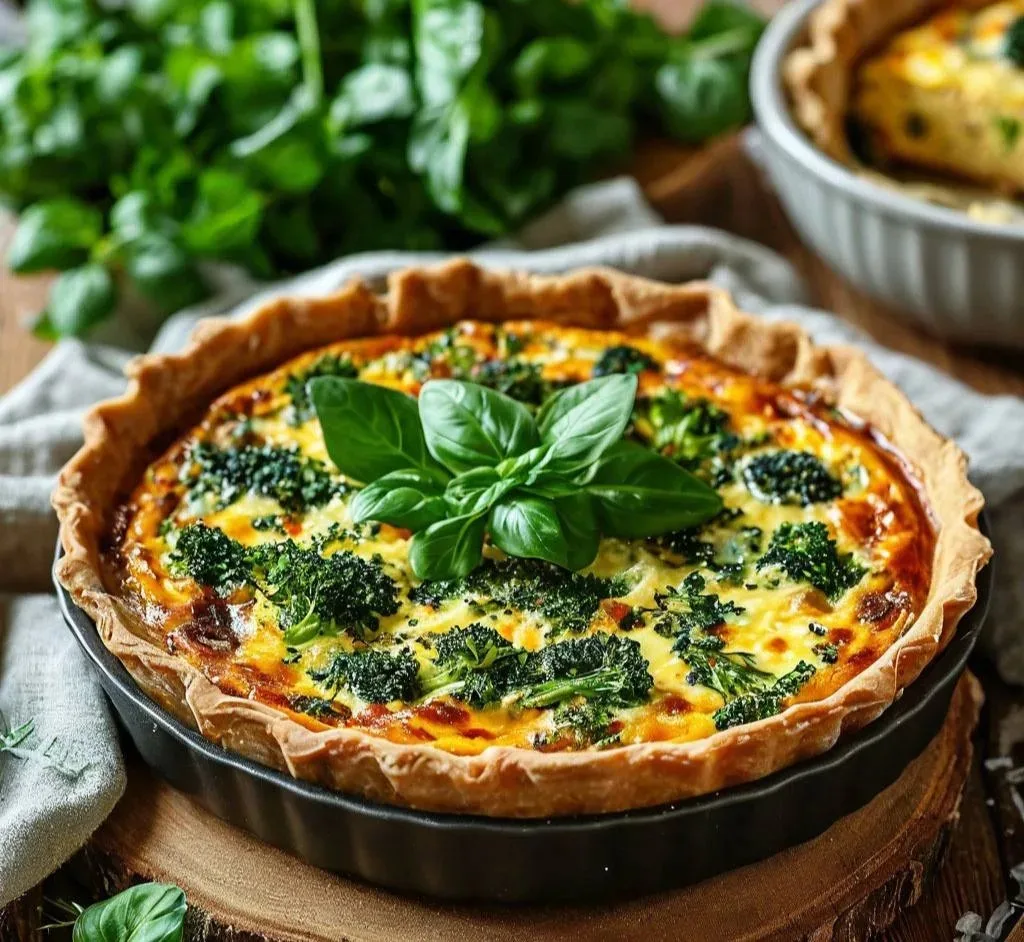 🥦 Киш с брокколи и шпинатом
