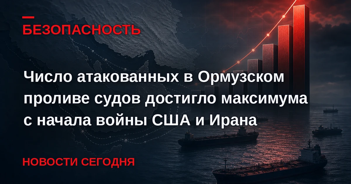 По меньшей мере 10 торговых судов подверглись атакам в районе Ормузского пролива с мину...
