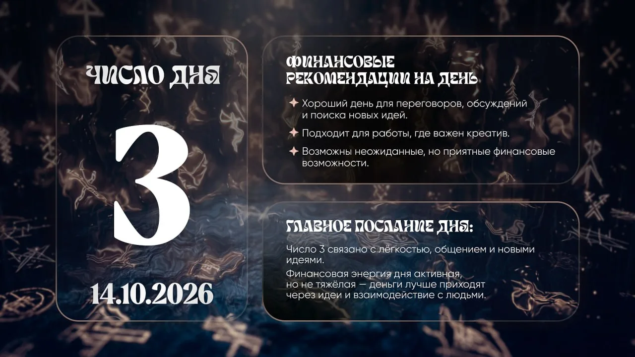 Число удачи на сегодня, 14 октября