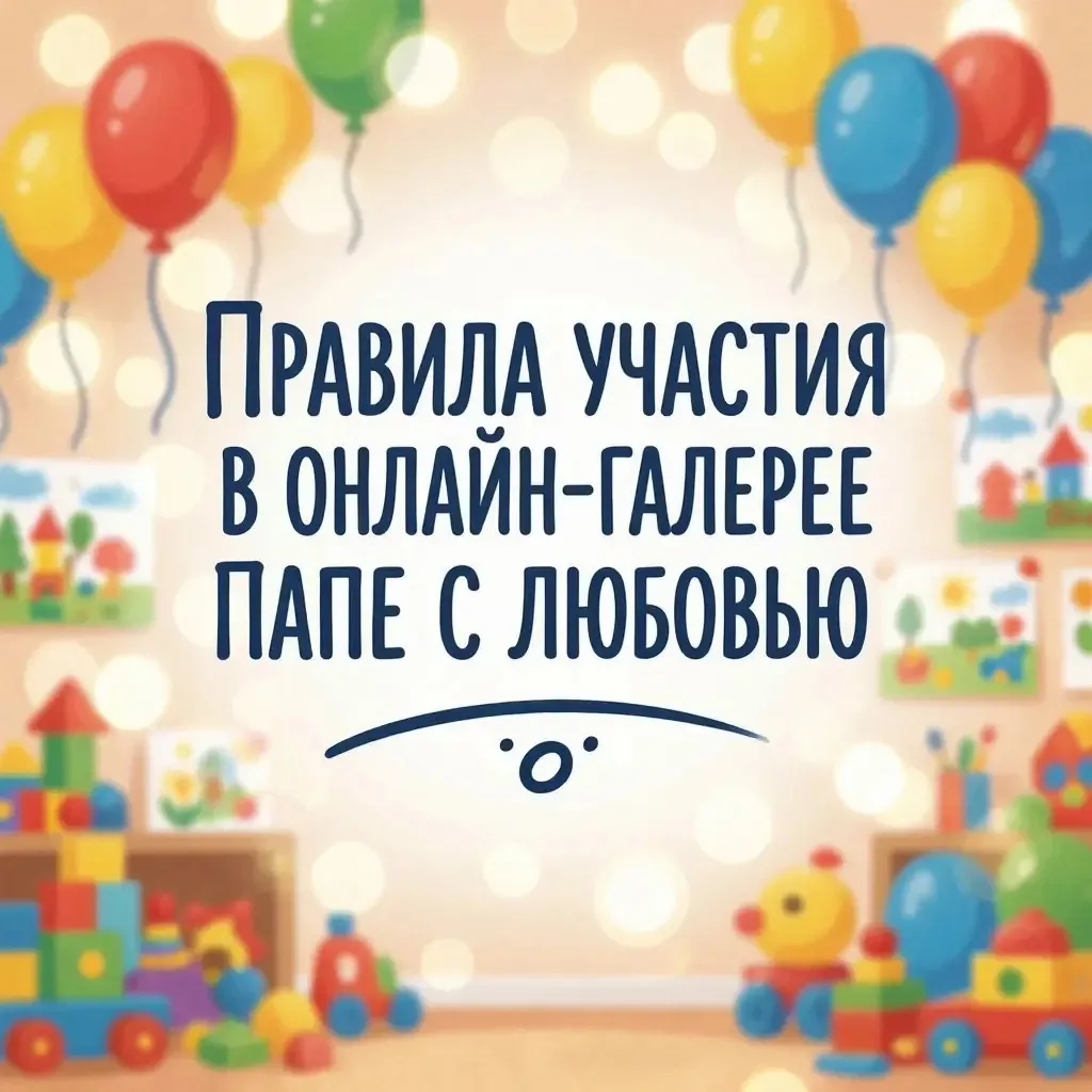 Правила участия в онлайн-галерее «Папе с любовью»❤️