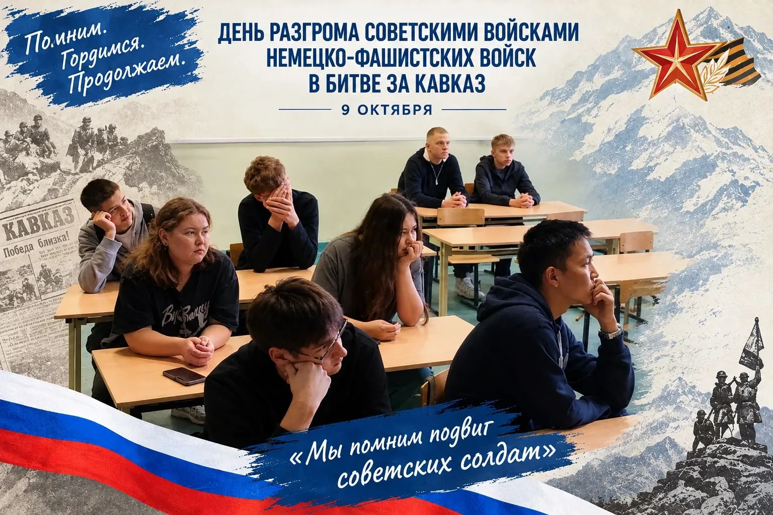 Мы помним подвиг защитников Кавказа