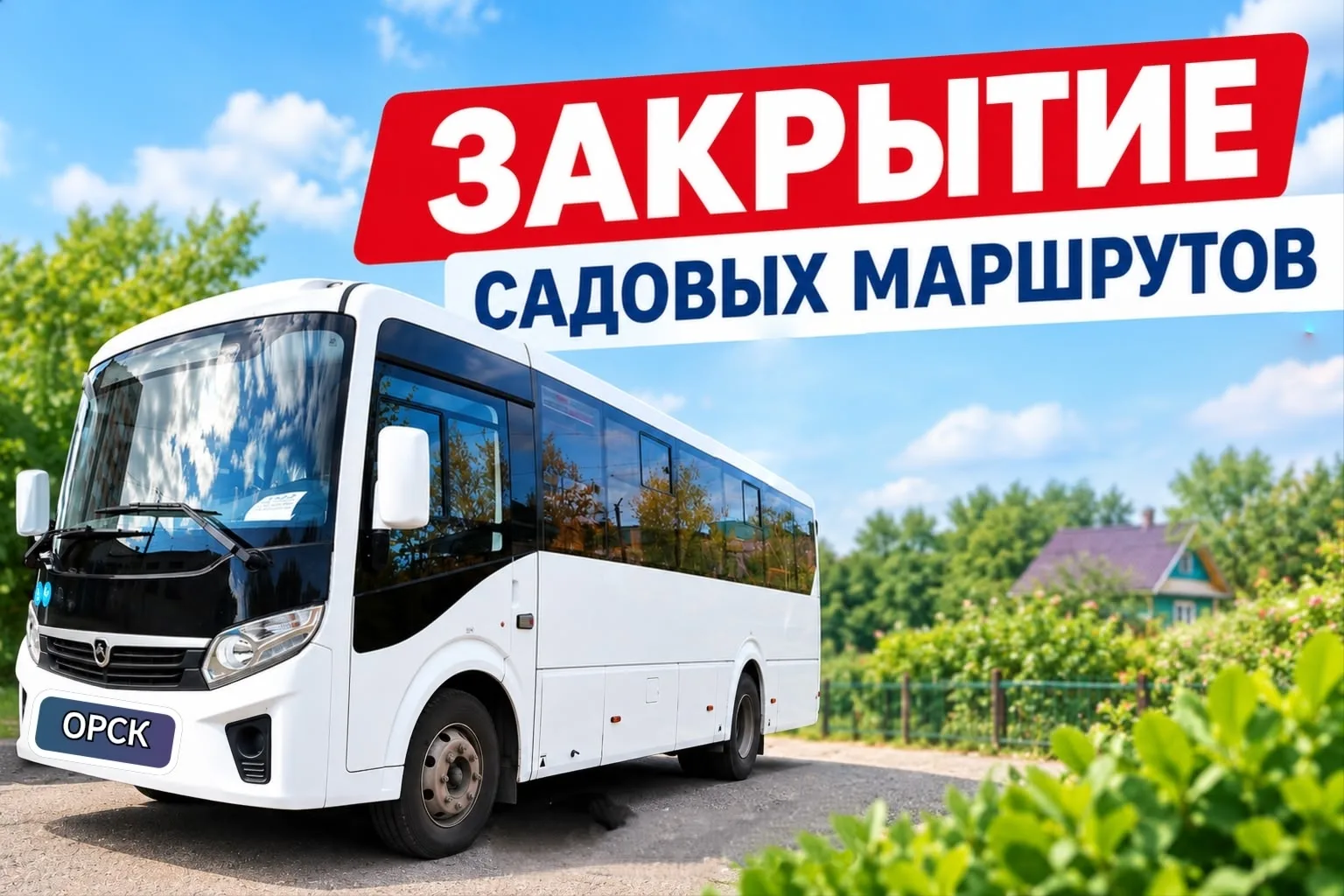 🚌 Движение муниципальных автобусов по садовым маршрутам закроют с 19 октября.