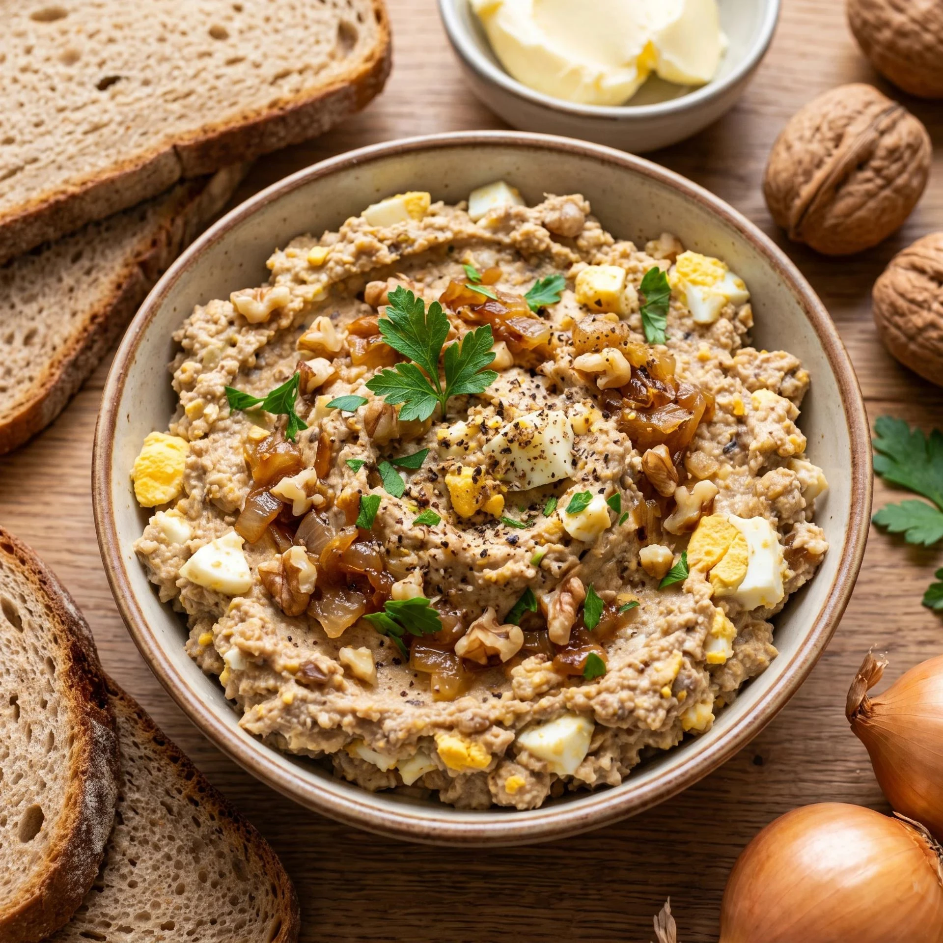 🥚 Паштет из яиц с орехами (венгерский рецепт) 🌰
