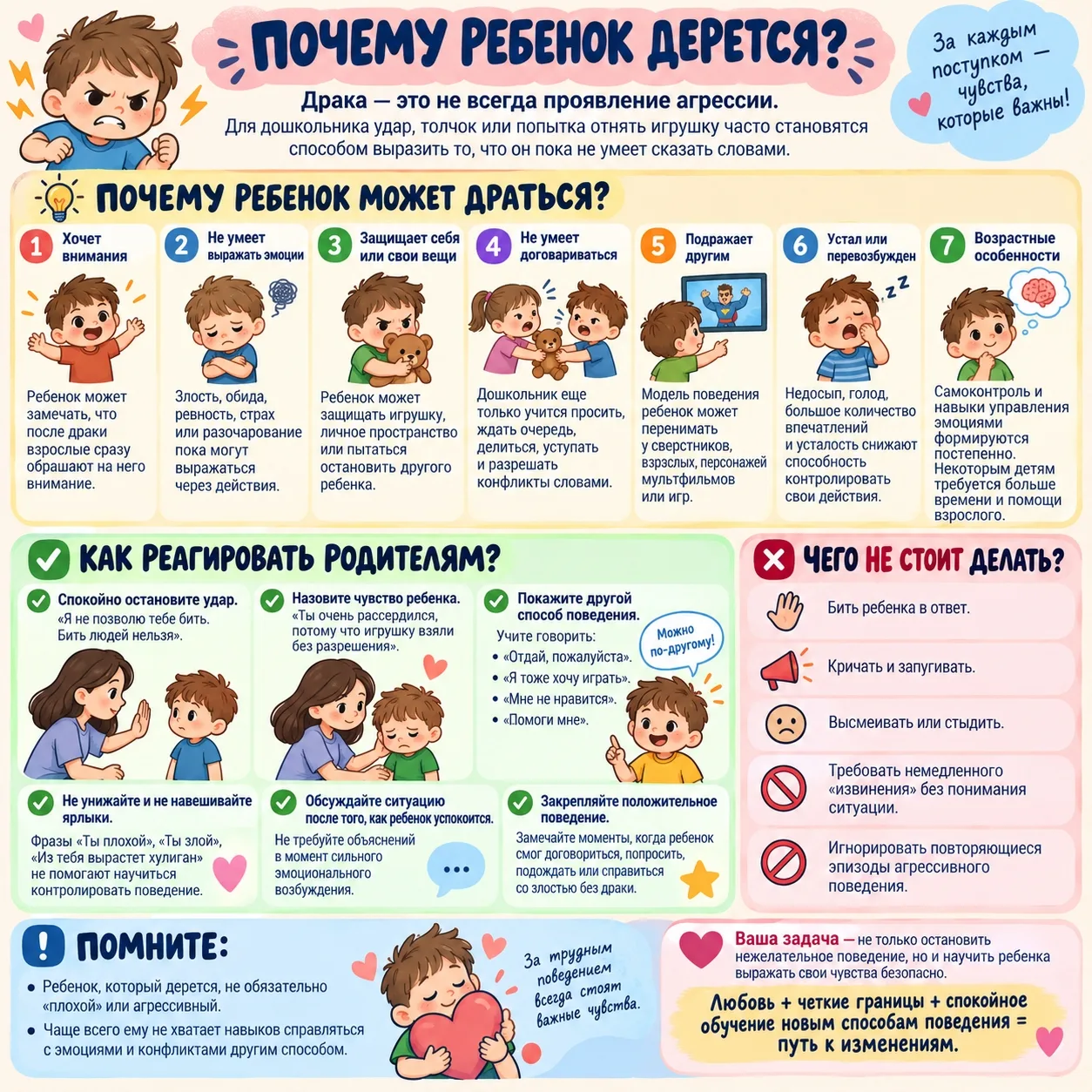 🧒 Почему ребёнок дерётся?