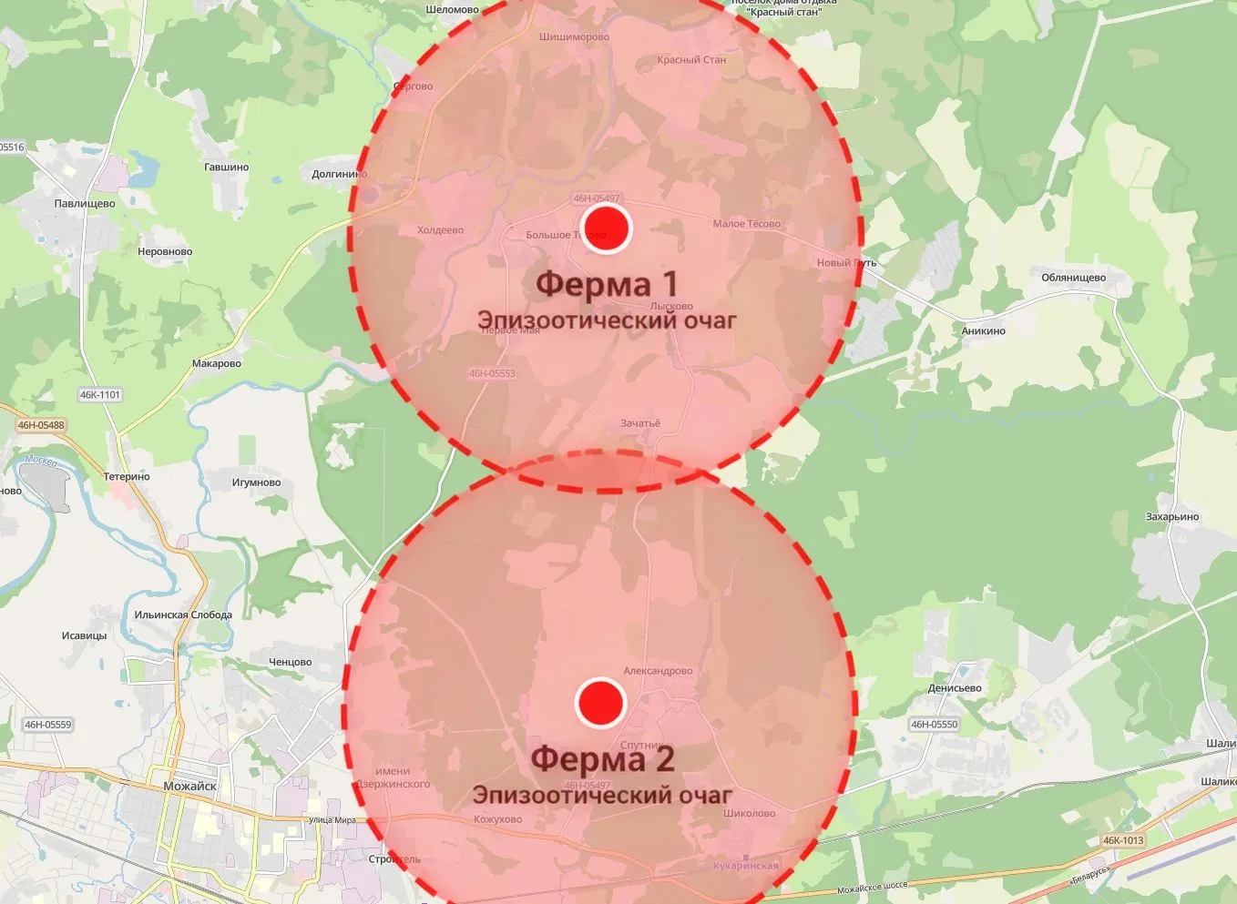 В Можайском округе введен карантин по узелковому дерматиту крупного рогатого скота