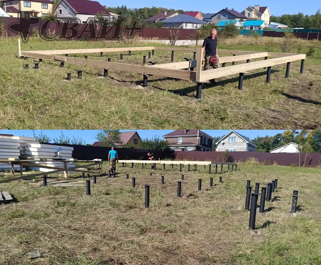 Три свайных поля на одном участке за 2 дня 🔩