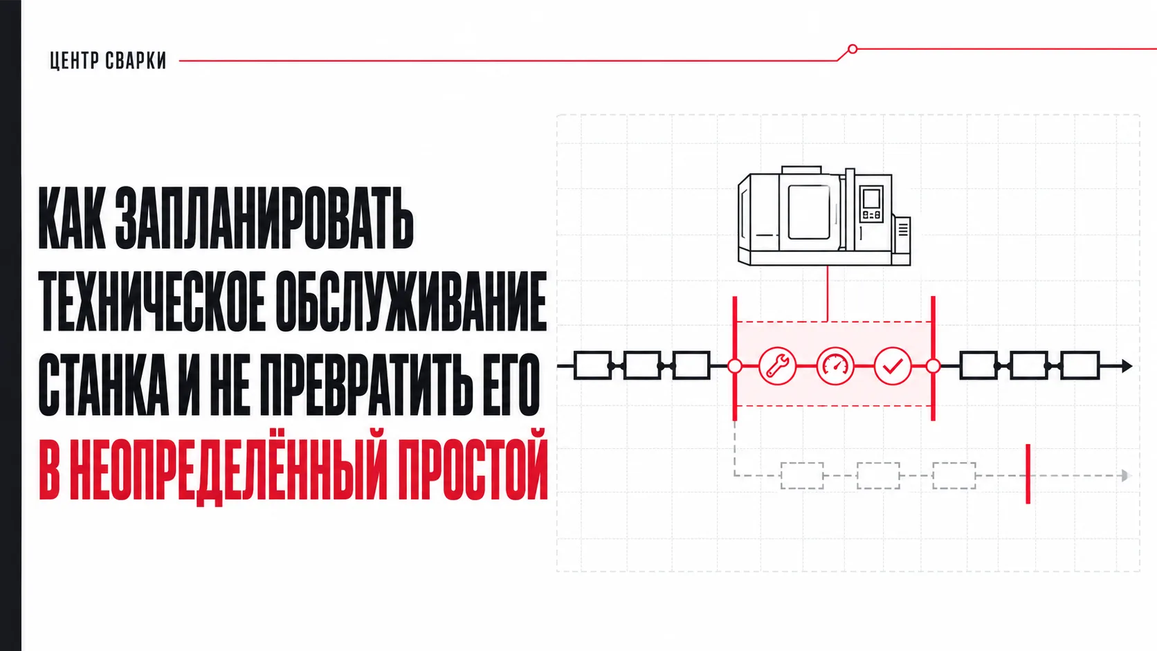 Как подготовить обслуживание станка к производственному графику