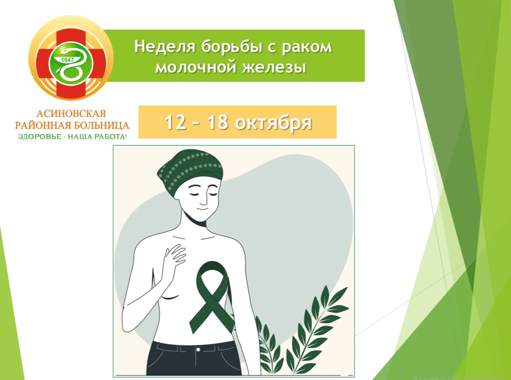 ✅ Стартовала неделя борьбы против рака молочной железы