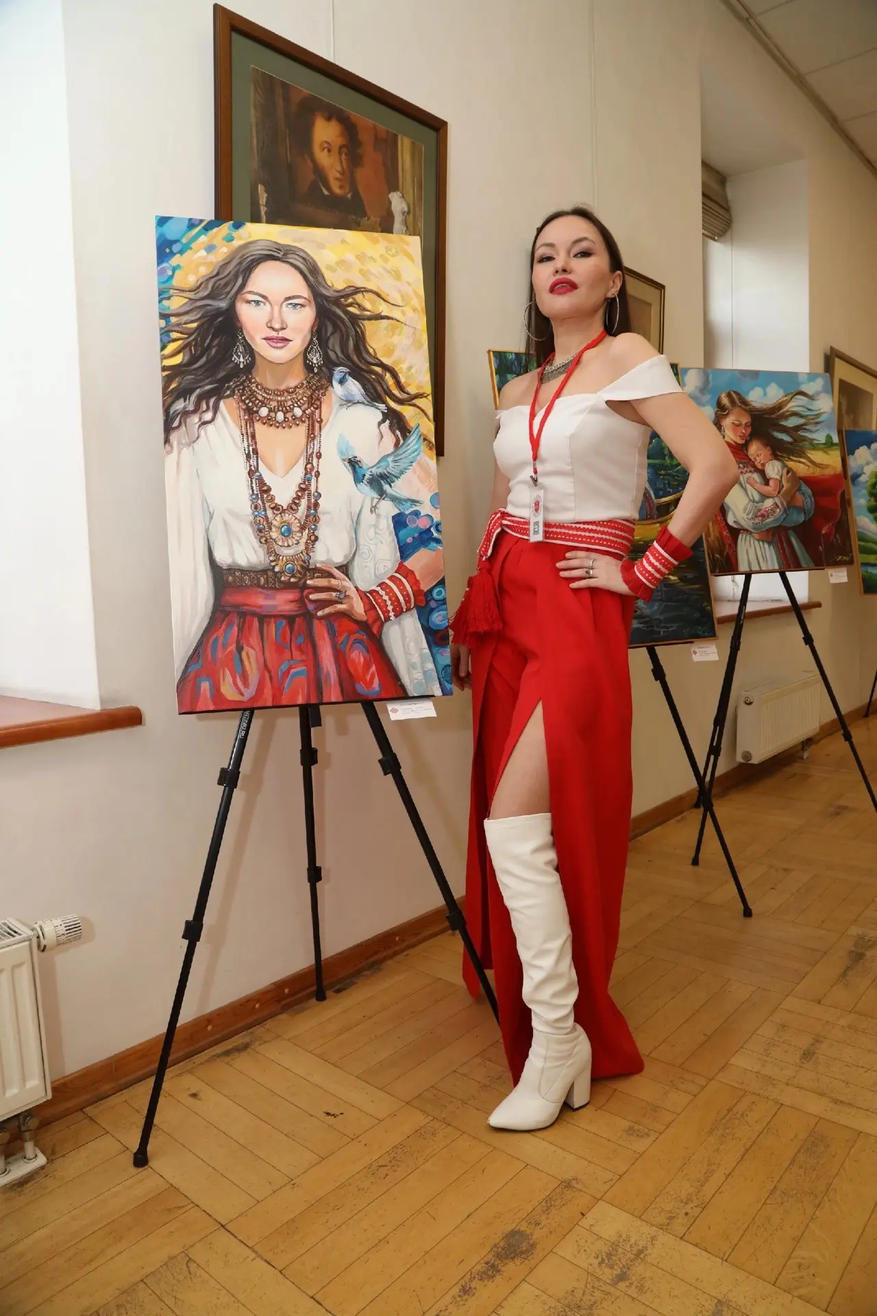 🎨 Портрет «Девушка-Песня» — история марийской культуры