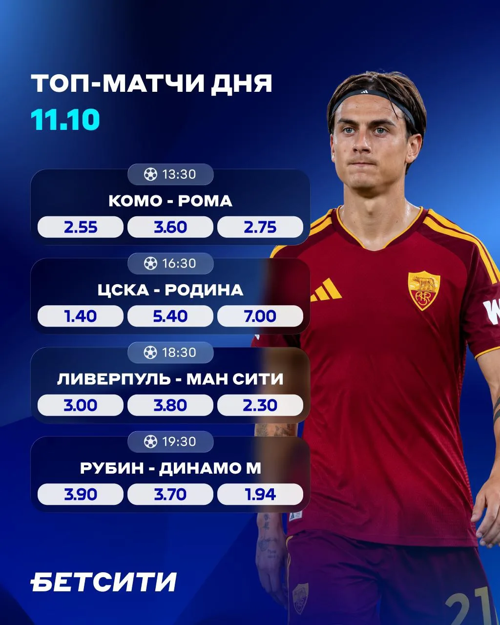 🤩 «Ливерпуль» – «Ман Сити», «Комо» – «Рома» и РПЛ!