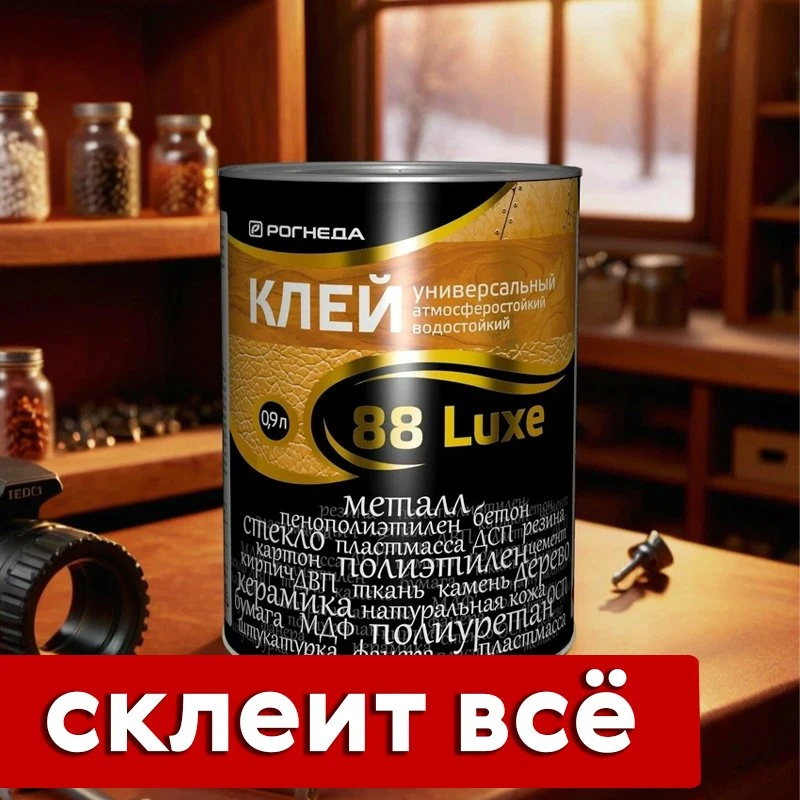 Склеит крепко: универсальный контактный клей 88-LUXE от Рогнеда 🛠️🧰