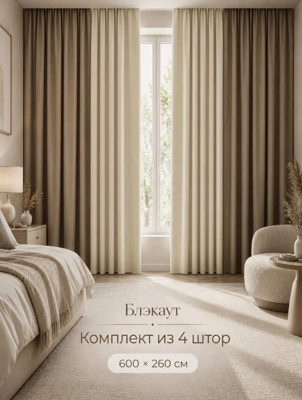 Комплект штор блэкаут