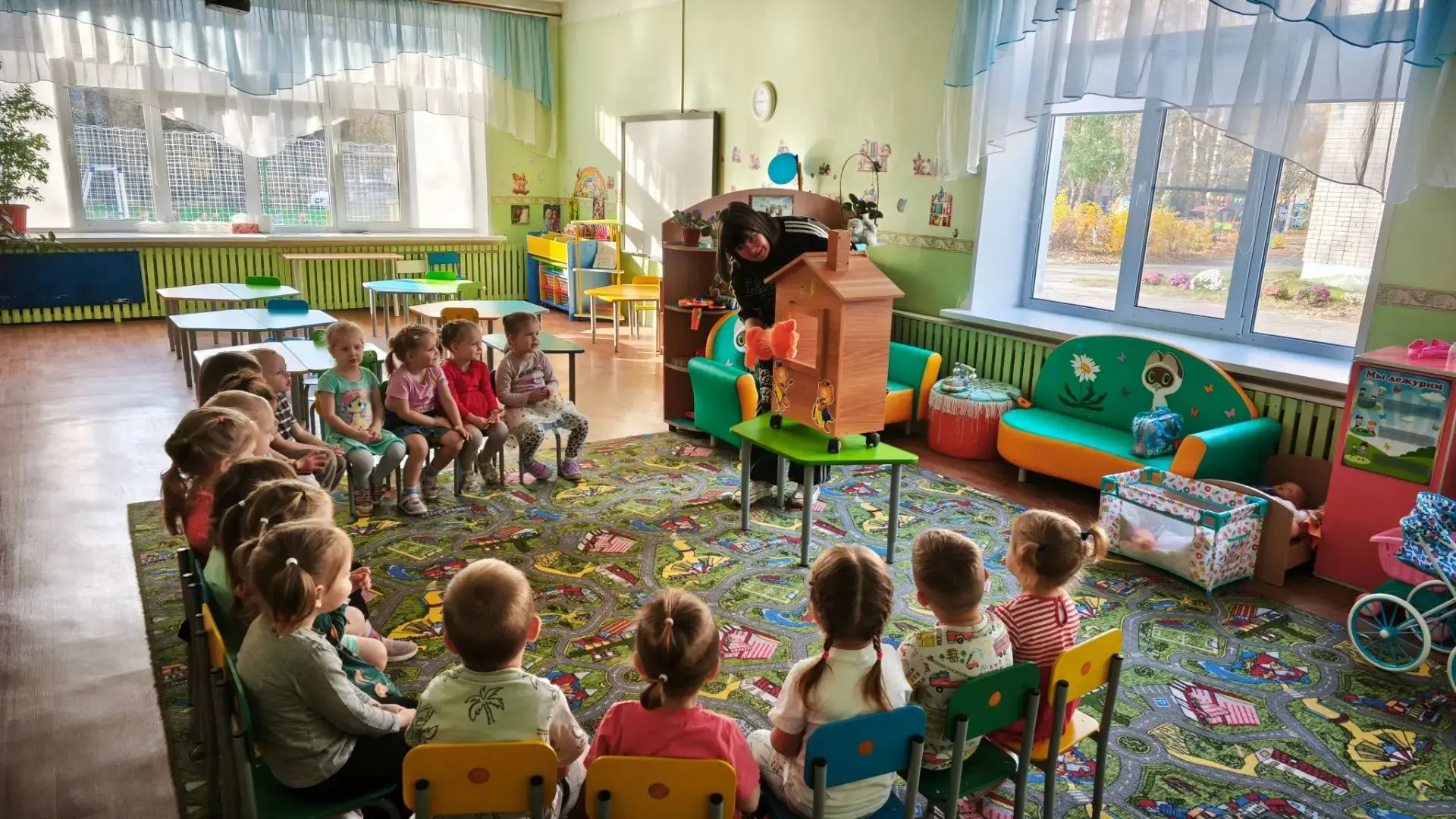 🐱🐓🦊 Занятие по развитию речи  в младшей группе "Солнышко 🌞 ": знакомимся с русской ...