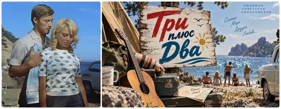 «Три плюс два»: как снимали солнечную комедию, которая подарила зрителям настоящее лето