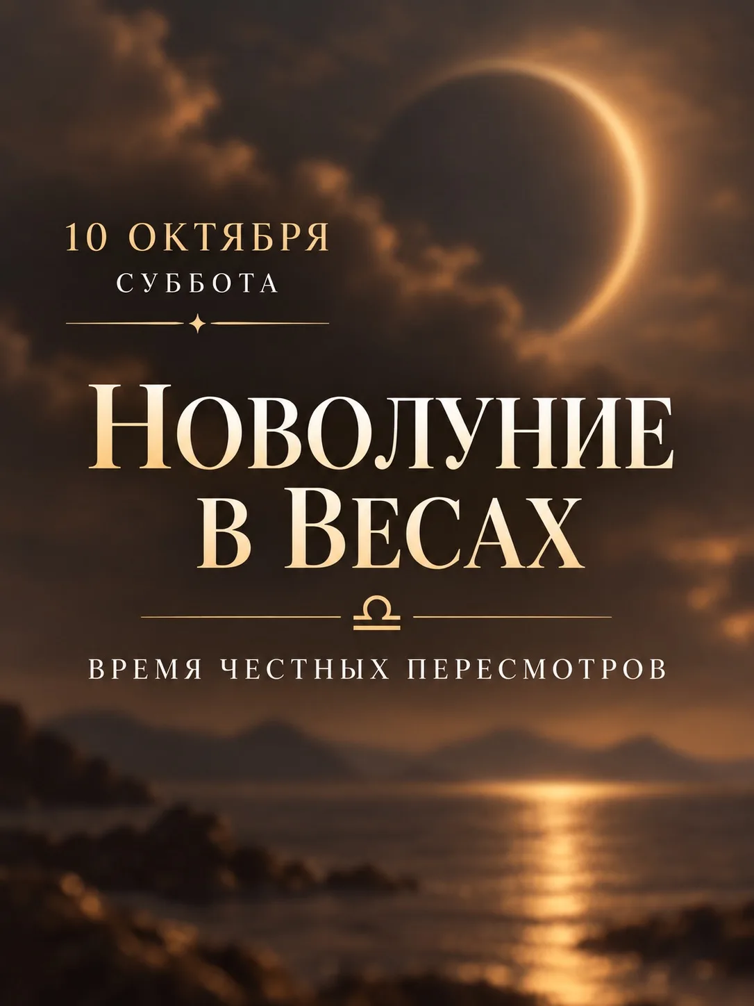 Сегодня Новолуние в Весах
