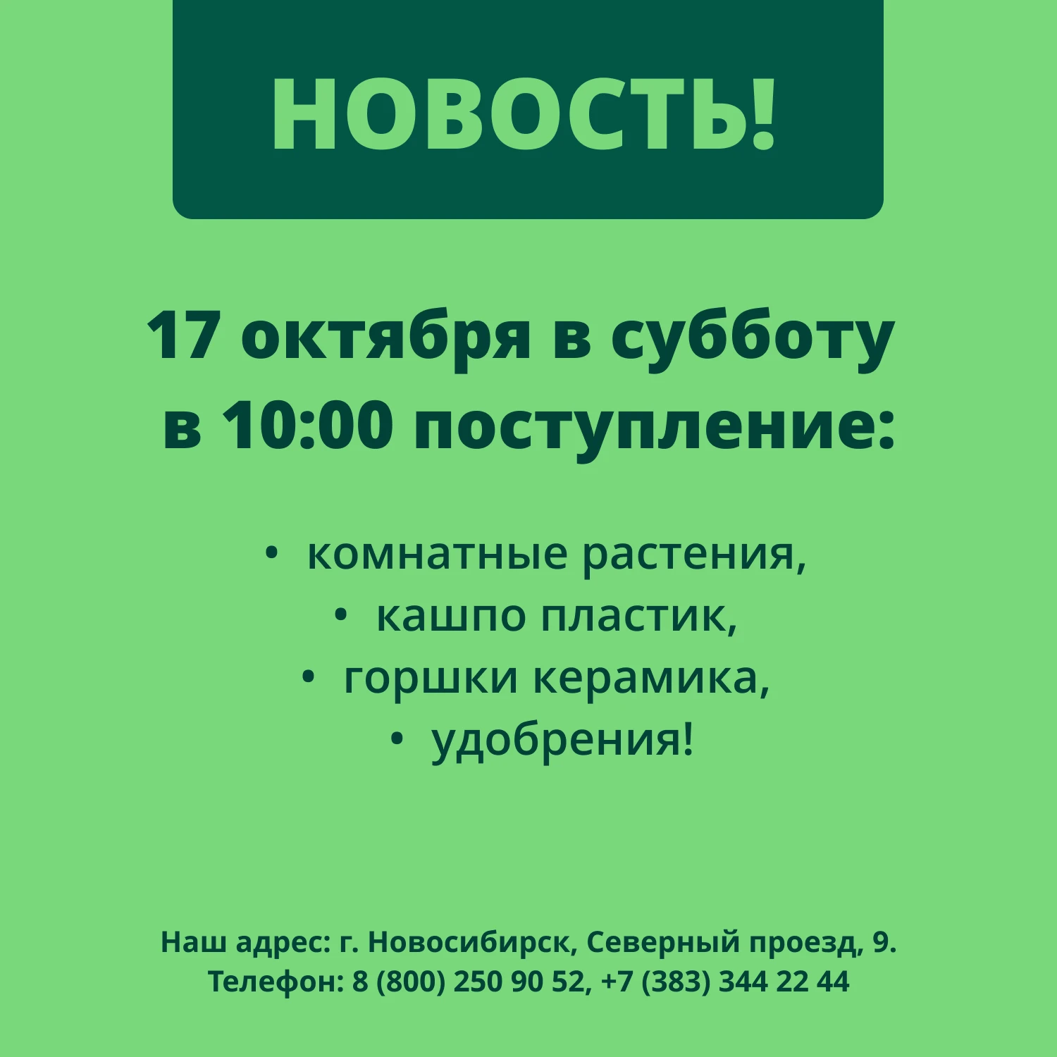 ‼️ НОВОСТЬ: