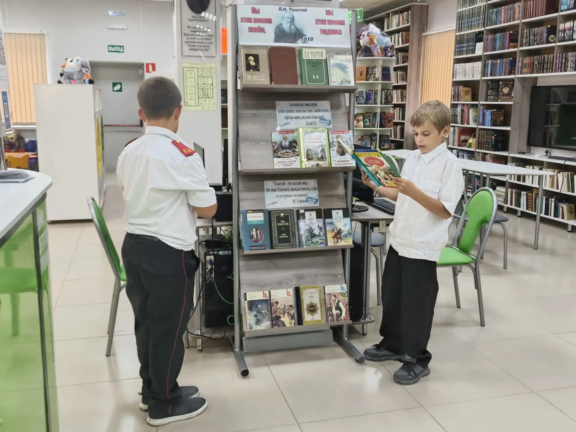 «Мы этим именем живём, мы этим именем гордимся»: книжная выставка в Бриньковской библио...