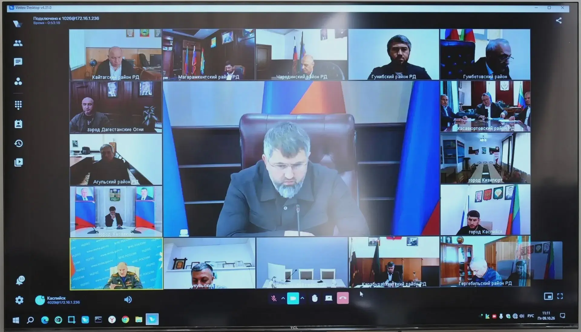 Каспийск на совещании по паводкам