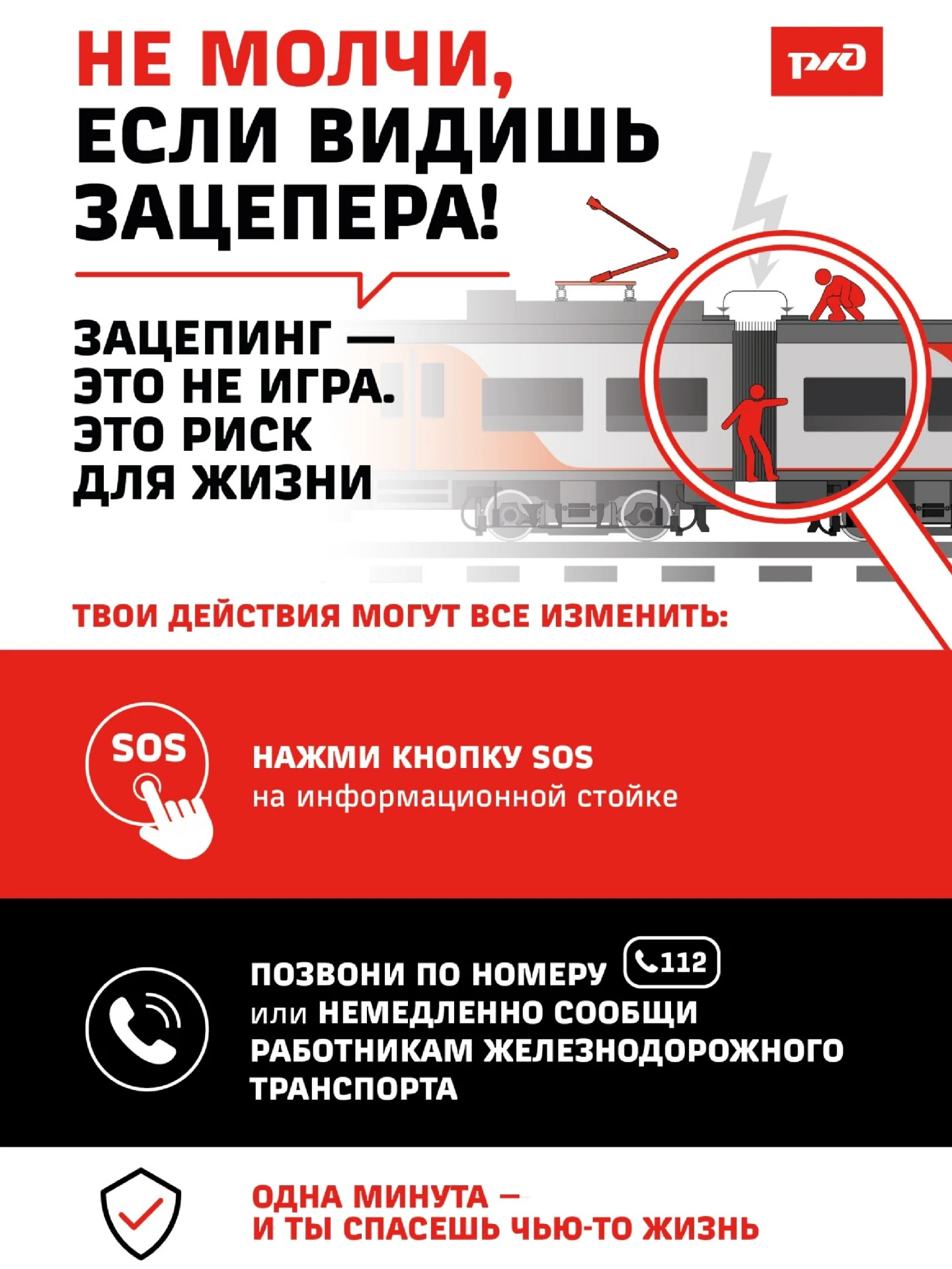🚂 Соблюдайте правила безопасности на железной дороге!